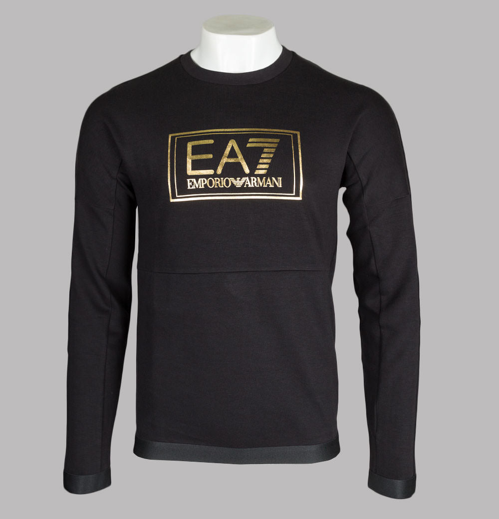 Black ea7 sweatshirt hotsell