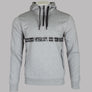 EA7 1/4 Zip Hooded Taping Sweatshirt Medium Grey