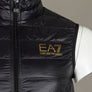 EA7 Quilted Down Gilet Black/Gold