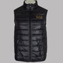 EA7 Quilted Down Gilet Black/Gold