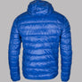 EA7 Quilted Down Hooded Jacket Mazarine Blue