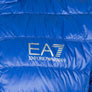 EA7 Quilted Down Hooded Jacket Mazarine Blue