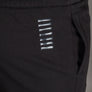 EA7 Rubber Logo Joggers Black