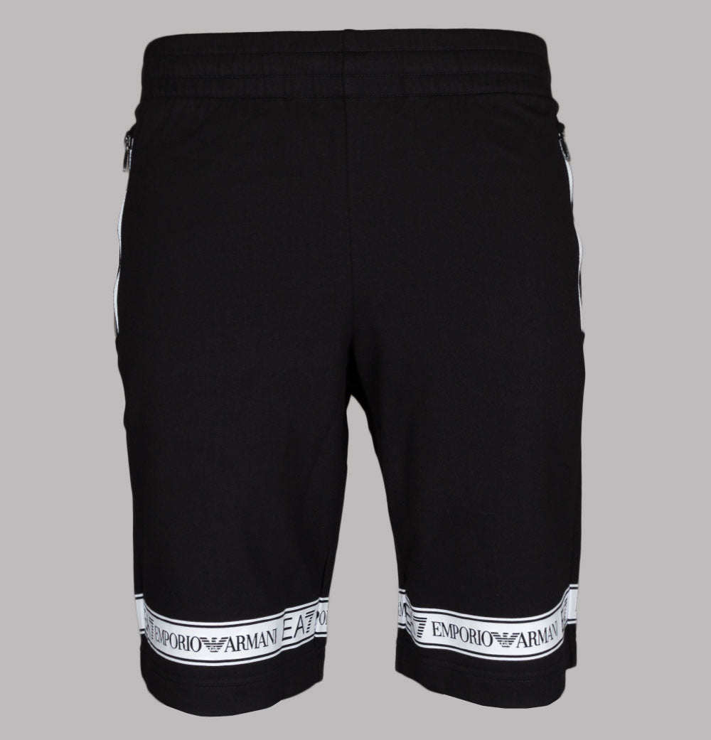 black armani shorts