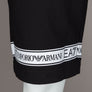 EA7 Rubberised Taping Logo Shorts Black