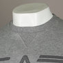 EA7 Rubberised Textured Logo Sweatshirt Medium Grey