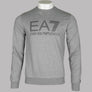 EA7 Rubberised Textured Logo Sweatshirt Medium Grey