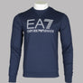 EA7 Rubberised Textured Logo Sweatshirt Navy Blue