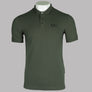 EA7 S/S Tipped Collar Polo Shirt Ivy