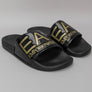EA7 Sea World Logo Slides Black/Gold