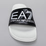 EA7 Sea World Logo Slides Shiny Black/White