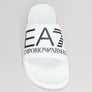 EA7 Sea World Logo Slides White/Black