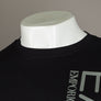 EA7 Silver Chest Logo T-Shirt Black