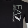EA7 Silver Chest Logo T-Shirt Black