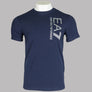 EA7 Silver Chest Logo T-Shirt Navy Blue
