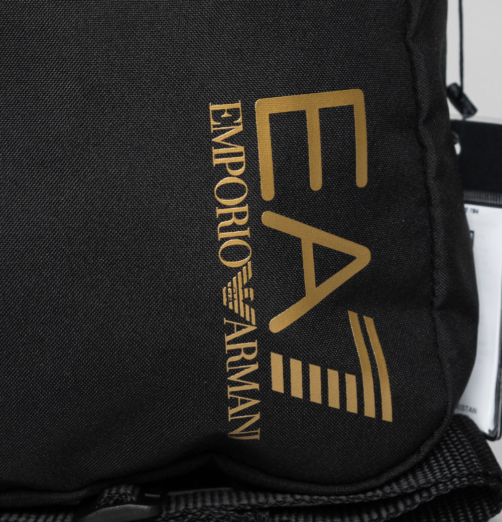 EA7 Train Core Small Pouch Bag Black Gold Bronx Clothing