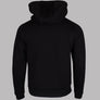 EA7 Two Tone Graphic Logo Hooded Sweatshirt Black