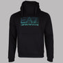 EA7 Two Tone Graphic Logo Hooded Sweatshirt Black