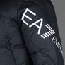 EA7 Winter Hooded Padded Jacket Black