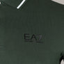 EA7 L/S Tipped Collar Polo Shirt Dark Green