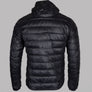 EA7 Quilted Down Hooded Jacket Black/Gold