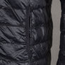 EA7 Quilted Down Hooded Jacket Black/Gold