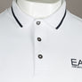 EA7 S/S Tipped Collar Polo Shirt White