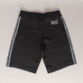 EA7 Logo Taping Cotton Shorts Black