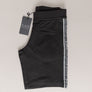 EA7 Logo Taping Cotton Shorts Black