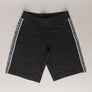 EA7 Logo Taping Cotton Shorts Black