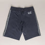 EA7 Logo Taping Cotton Shorts Navy