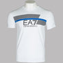 EA7 Stripe Lines Logo T-Shirt White