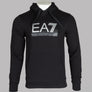 EA7 Visibility Logo Hooded Sweatshirt Black