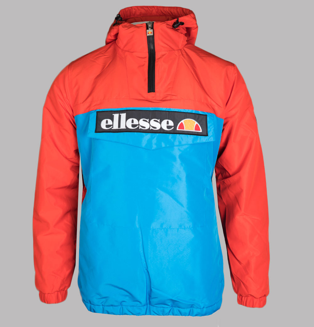 Orange Ellesse Half Zip Windbreaker Ellesse Monterini OH Jacket
