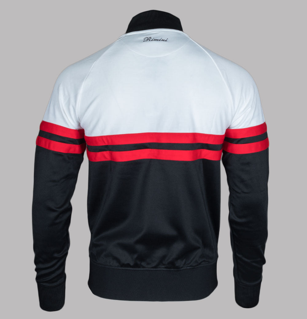 Ellesse Rimini Tracksuit Top Black White Bronx Clothing