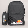 Ellesse Rolby Backpack & Pencil Case Black