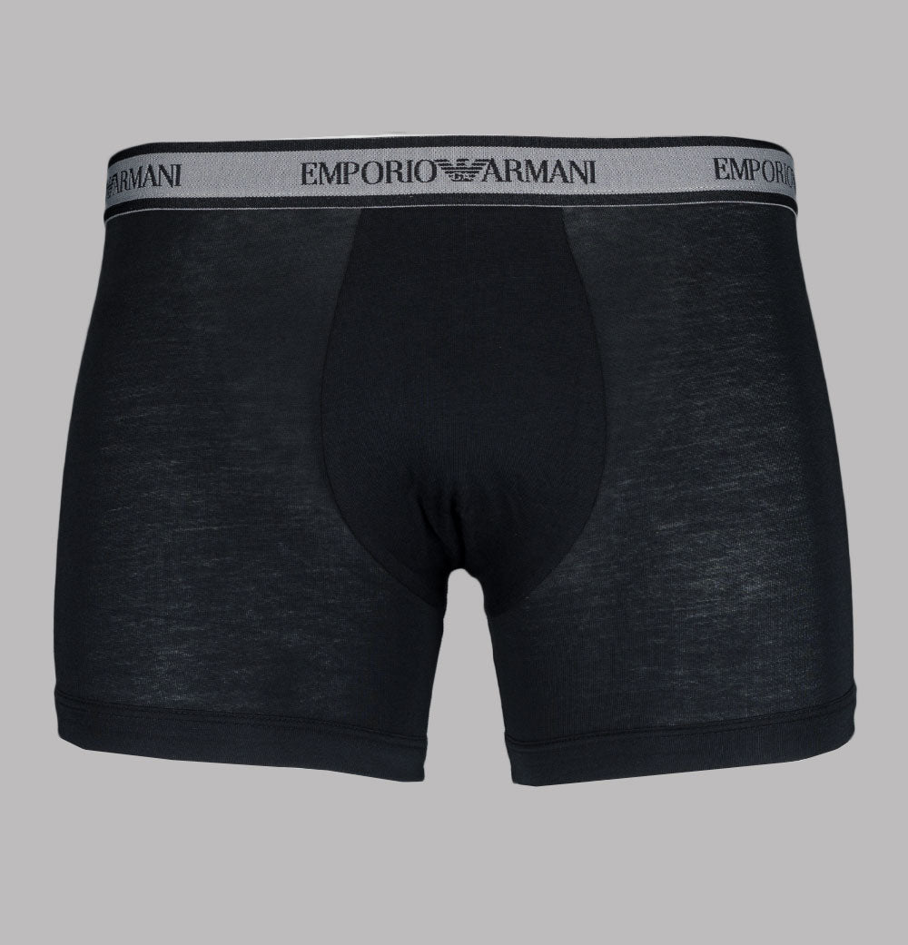 Emporio Armani 3 Pack Boxer Shorts Black Black Black Bronx Clothing