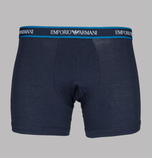 Emporio Armani 3 Pack Boxer Shorts Blue/White/Navy