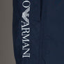 Emporio Armani Embroidered Logo Swim Shorts Navy Blue