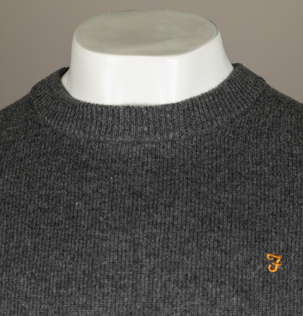 Farah Birchall Lambswool Jumper Grey