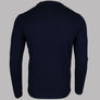 Farah Birchall Lambswool Jumper Navy