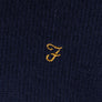 Farah Birchall Lambswool Jumper Navy