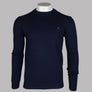 Farah Birchall Lambswool Jumper Navy