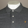 Farah Blanes Polo Shirt Farah Grey Marl