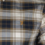 Farah Brewer Check Slim Fit Oxford Shirt Khaki