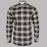 Farah Brewer Check Slim Fit Oxford Shirt Khaki