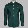 Farah Brewer Slim Fit Oxford Shirt Forest Green