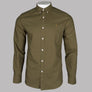 Farah Brewer Slim Fit Oxford Shirt Khaki