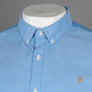 Farah Brewer Slim Fit Oxford Shirt Mid Blue
