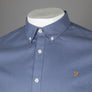 Farah Brewer Slim Fit Oxford Shirt Battleship Blue